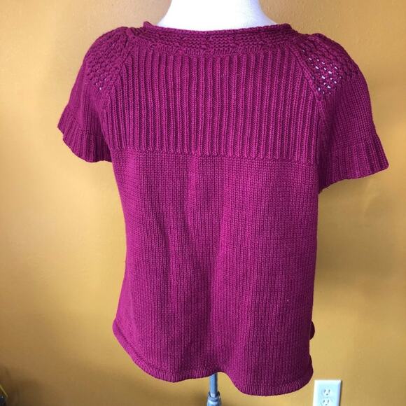 Kim Rogers Burgundy Cardigan Sweater, M - Picture 2 of 2